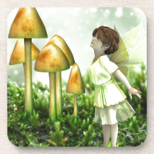 The Curious Fairy - Fairy and Toadstools Coaster