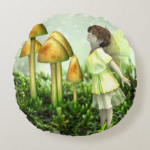 The Curious Fairy - Vintage Fairy and Toadstools