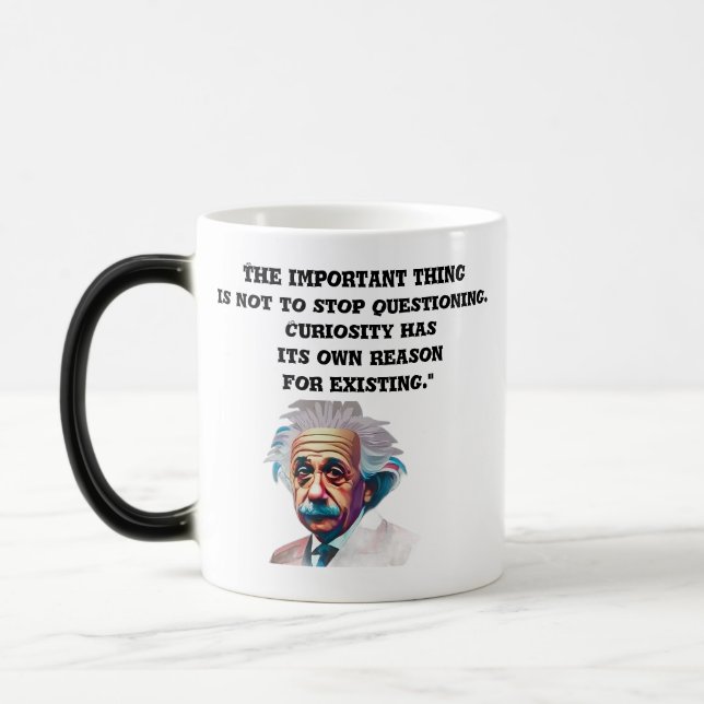 The Curious Mind Mug EinsteinQuotesMug (Left)