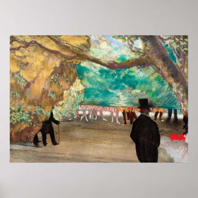 The Curtain, 1880 by Edgar Degas Poster (Front)