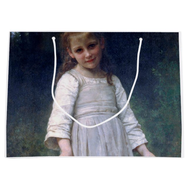 The Curtsey, Bouguereau Large Gift Bag (Front)