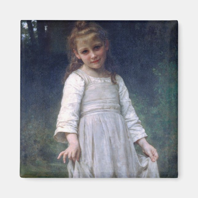 The Curtsey, Bouguereau Magnet (Front)