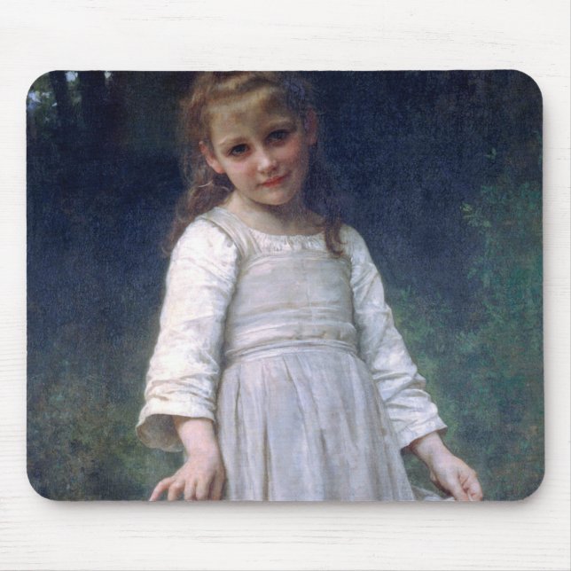 The Curtsey, Bouguereau Mouse Pad (Front)