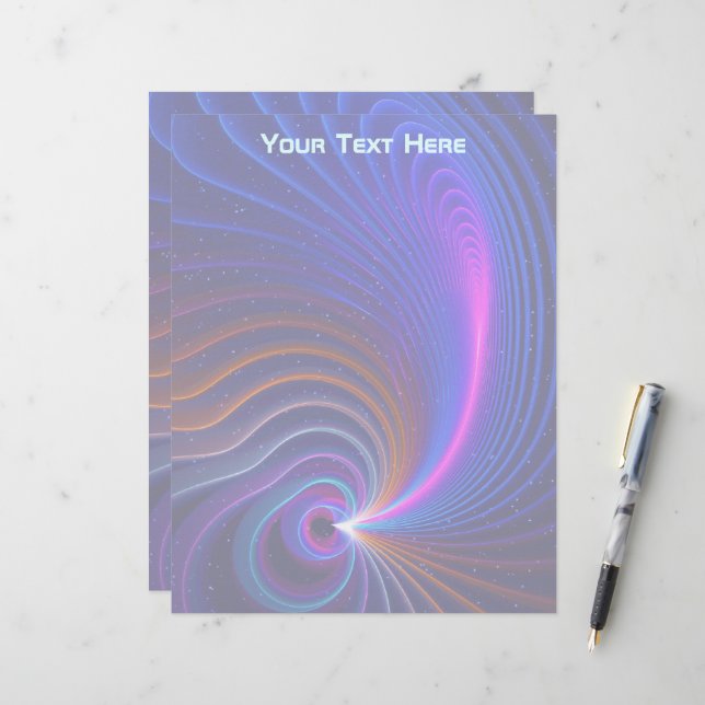The Curvature of Space Custom Letterhead (Front/Back In Situ)