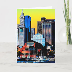 The Custom House Boston USA Poster Card