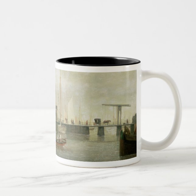 The Customs House, Amsterdam Two-Tone Coffee Mug (Right)