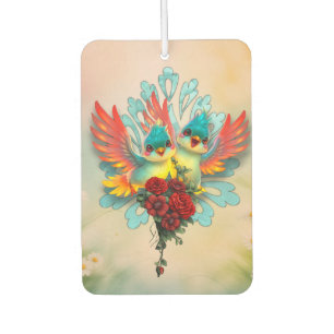 The cute birds of good humour.  car air freshener