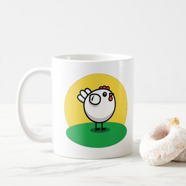 The Cute Chicken Coffee Mug (With Donut)