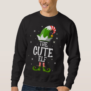 The Cute Elf Family Matching Group Christmas Sweatshirt