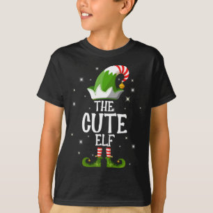 The Cute Elf Family Matching Group Christmas T-Shirt