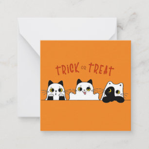 the cute halloween kittens  card