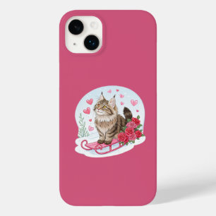 The cute Maine coon cat in my Ski Case-Mate iPhone 14 Plus Case