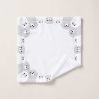The Cute Seal Parent and Child Wash Cloth