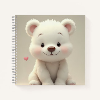 The Cutest Bear Spiral  Notebook