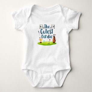 the cutest birdie,Golfer Baby, Gift Golf gift Baby Bodysuit