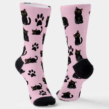 The Cutest Black Cat Socks Gift for Cat Lovers