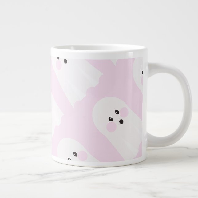 The cutest ghost pattern  large coffee mug (Right)