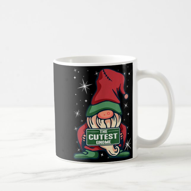 The Cutest Gnome Xmas Elf Matching Family Christma Coffee Mug (Right)