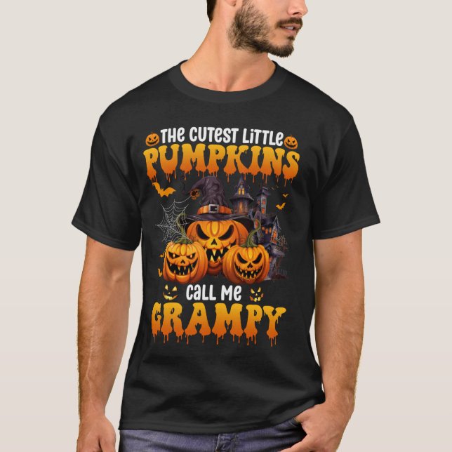The Cutest Little Pumpkins Call Me Grampy Hallowee T-Shirt (Front)