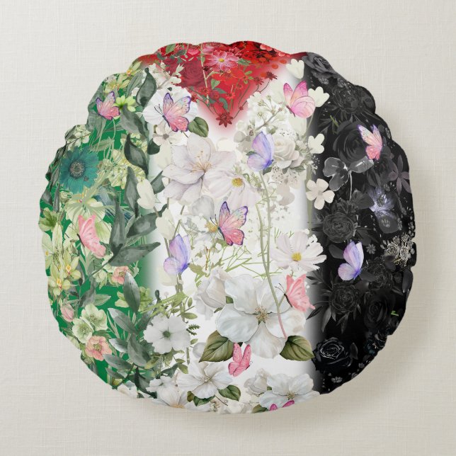 The Cutest Palestinian Pillow With Keffiyeh Scarf  (Front)