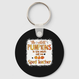 The Cutest Pumpkins In The Patch Call Me Sped Teac Key Ring