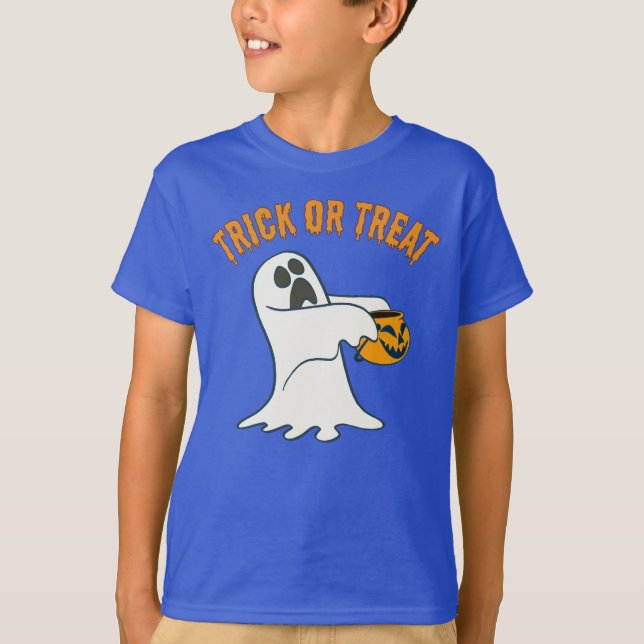 The Cutest Trick-or-Treat Ghost For Halloween T-Shirt (Front)
