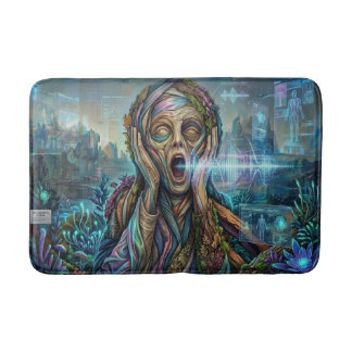 The Cybernetic Scream Art Bath Mat