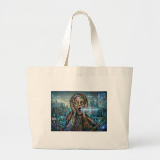 "The Cybernetic Scream" – Jumbo Tote Bag