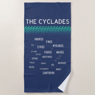 The Cyclades, Greece Beach Towel