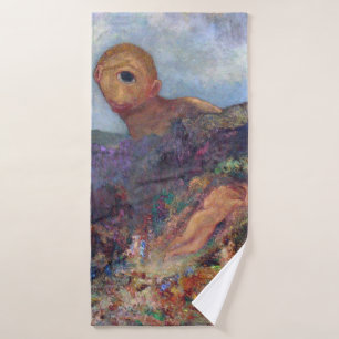 The Cyclops, Redon, 1898-1900 Bath Towel