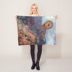 The Cyclops, Redon, 1898-1900 Fleece Blanket