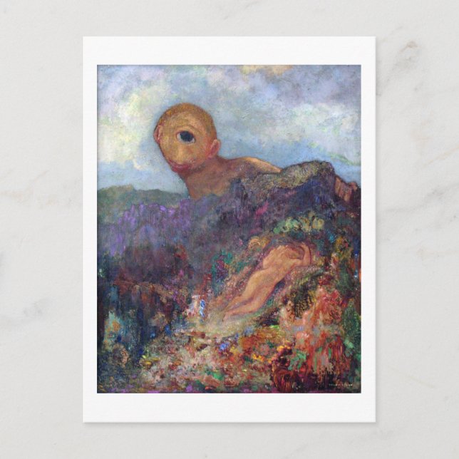 The Cyclops, Redon, 1898-1900 Postcard (Front)