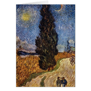 The Cypress Road by Vincent Willem van Gogh