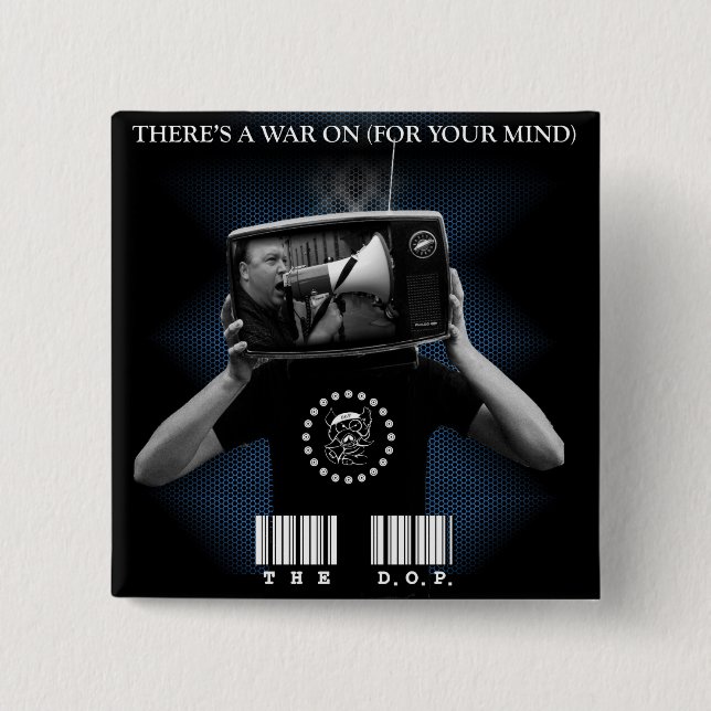 The D.O.P. - There's a War On 2" Square Button (Front)