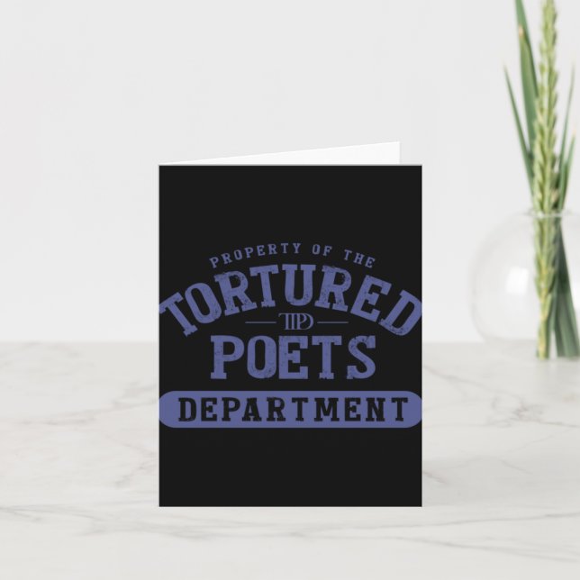 The D Poets Dept Design Card (Front)