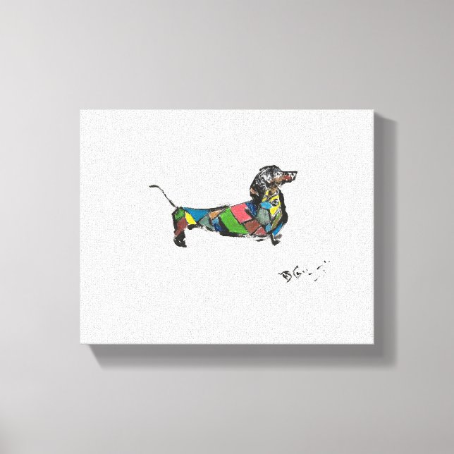 The Dachshund Canvas Print (Front)