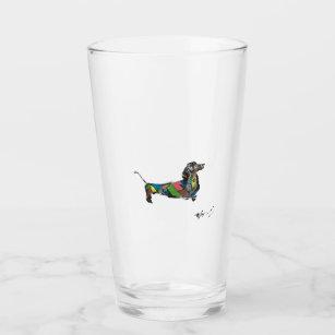 The Dachshund Glass Cup 16 oz.