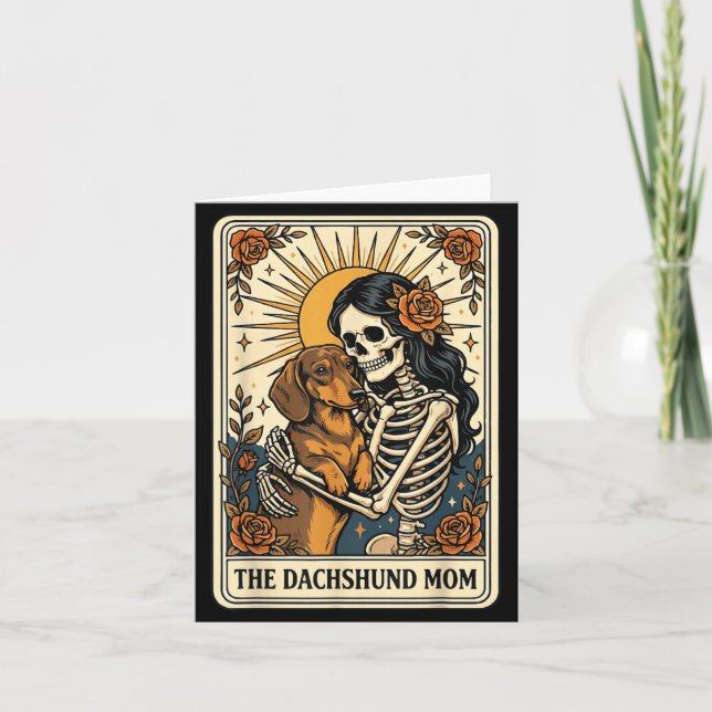 The Dachshund Mum Tarot Card (Front)
