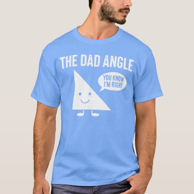 The Dad Angle Funny Math retro T-Shirt (Front)