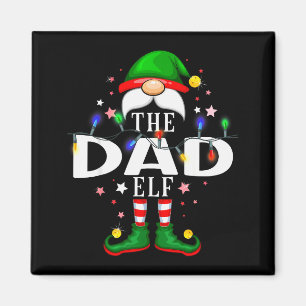 The Dad Elf Christmas Family Pajama Party Magnet