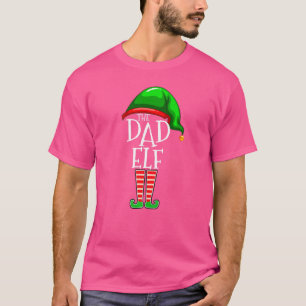 The Dad Elf Matching Family Group Christmas Funny T-Shirt