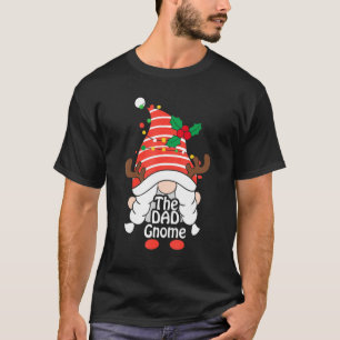 The Dad Gnome Santa Plaid Family Matching Christma T-Shirt