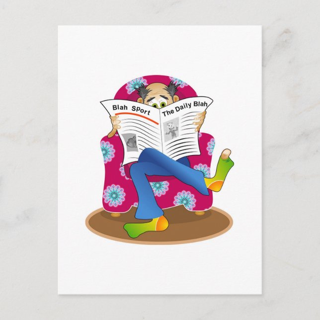 The Daily Blah! Postcard (Front)