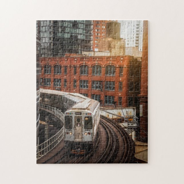 The Daily Jigsaw Puzzle/Subway Train Jigsaw Puzzle (Vertical)