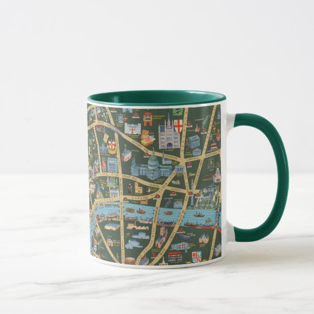 The Daily Telegraph Picture Map of London Mug (Right)
