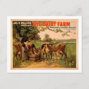 The Dairy Farm a Romance of Sleepy Hollow Play Postcard