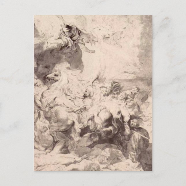 The Damage of Sennaherib by Peter Paul Rubens Postcard (Front)