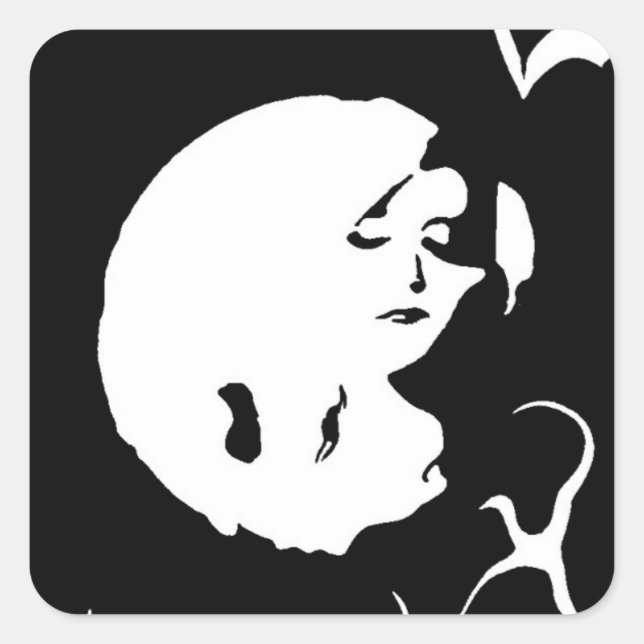The Dame Square Sticker (Front)