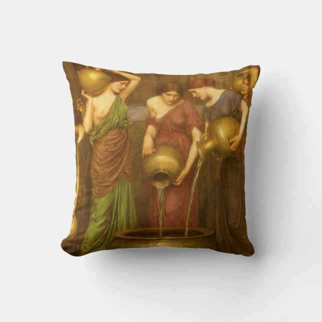 The Danaides by John William Waterhouse Cushion (Front)