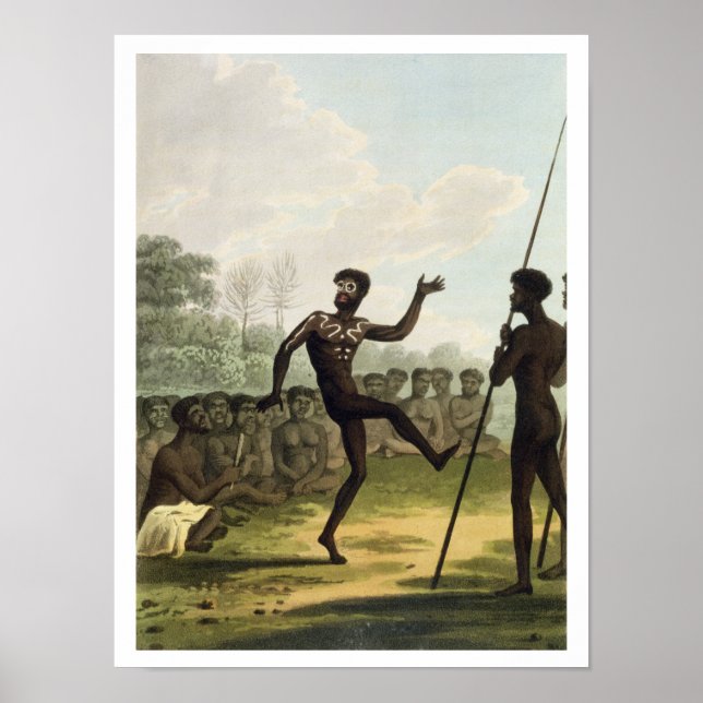 The Dance, aborigines from New South Wales engrave Poster (Front)